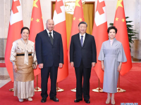 中 시진핑 주석, 투포우 6세 통가 국왕 회견