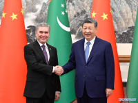 中 시진핑 주석, 투르크메니스탄 민족 지도자, 인민위원회 주석 회견
