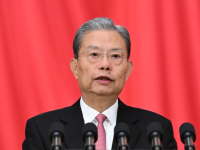 中 자오러지, 전인대 상무위원회 업무보고 발표